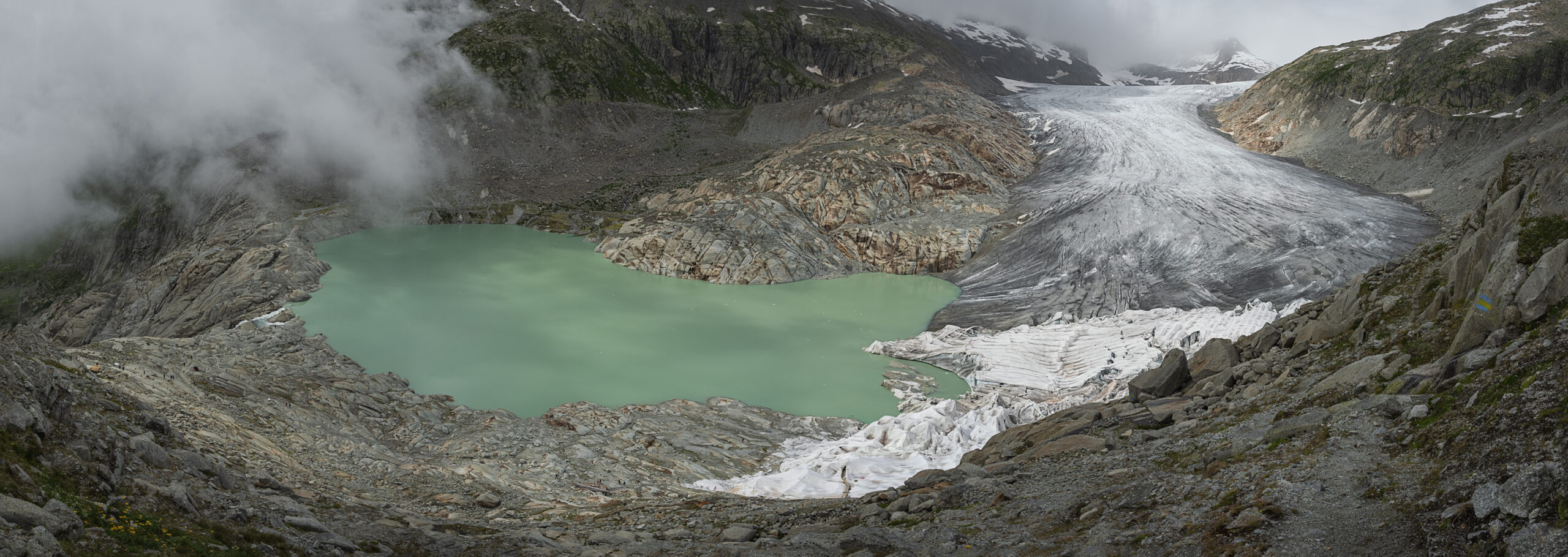 the Rhone glacier in Switzerland